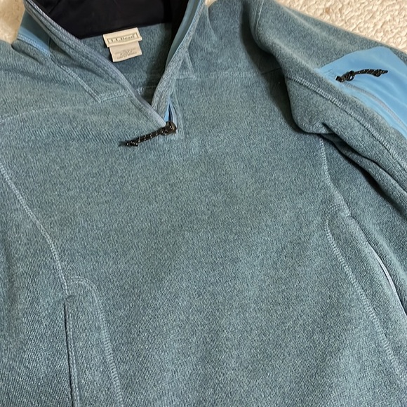 Dark Blue LL Bean 1/4 Zip Pullover Sweater - Picture 3 of 5